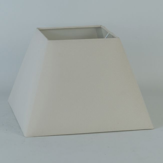 Ivory Linen Square Lamp Shade - 10"